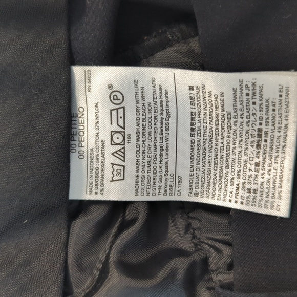 Banana Republic Martin Fit Slim Leg Pant Black 00P Business casual preppy office - Picture 8 of 8